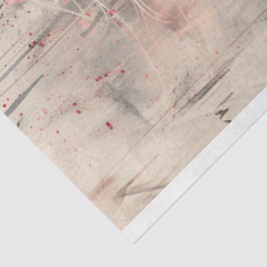 Roter Spritzer von White Horse Seidenpapier (Ausschnitt)