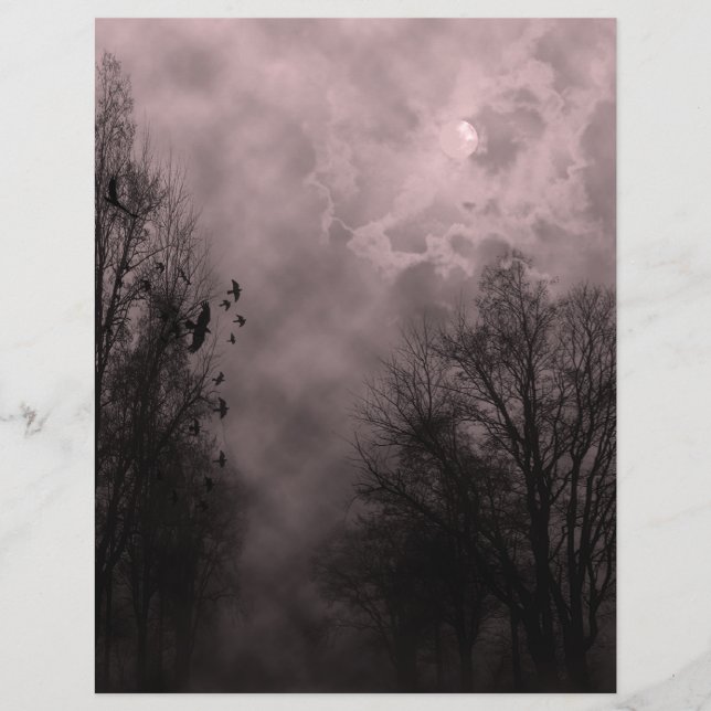 Roter Spuk Himmel mit Ravens (Vorderseite)