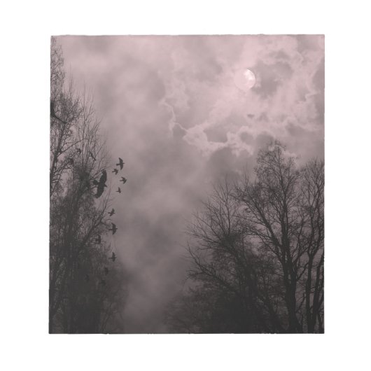 Roter Spuk Himmel mit Ravens Notizblock (Vorderseite)