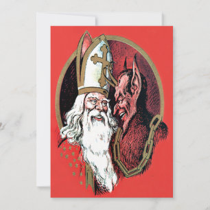 Roter St. Nikolaus Krampus