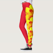 Roter Staat Blume Poppy Leggings (Links)