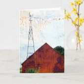 Roter Stall 3 Karte (Gelbe Blume)