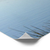 Roter Stall auf einer Windfarm Poster (Ecke)