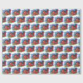 Roter Stall Geschenkpapier (Flach)