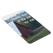 Roter Stall Herbstbäume Magnet (Rechte Seite)
