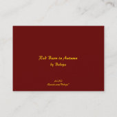 Roter Stall im Herbst ATC Visitenkarte (Rückseite)