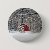 Roter Stall im Schnee 2011 Button (Vorderseite)