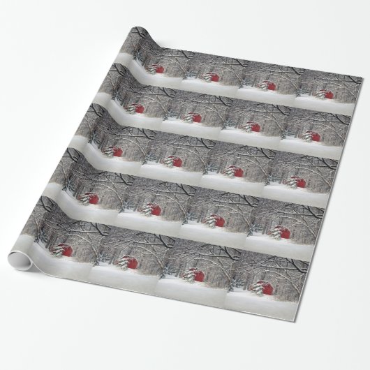 Roter Stall im Schnee 2011 Geschenkpapier (Ungerollt)