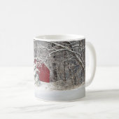 Roter Stall im Schnee 2011 Kaffeetasse (VorderseiteRechts)