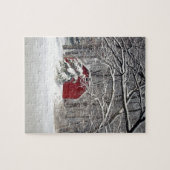 Roter Stall im Schnee 2011 Puzzle (Horizontal)