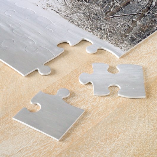 Roter Stall im Schnee 2011 Puzzle (Seite)