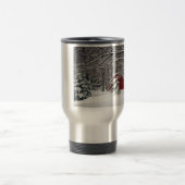 Roter Stall im Schnee 2011 Reisebecher (Mittel)