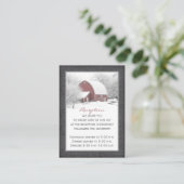 Roter Stall im Winter Empfang Eintrittskarte 2 Begleitkarte (Stehend Vorderseite)