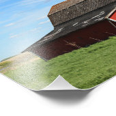 Roter Stall in SK Fotodruck (Ecke)