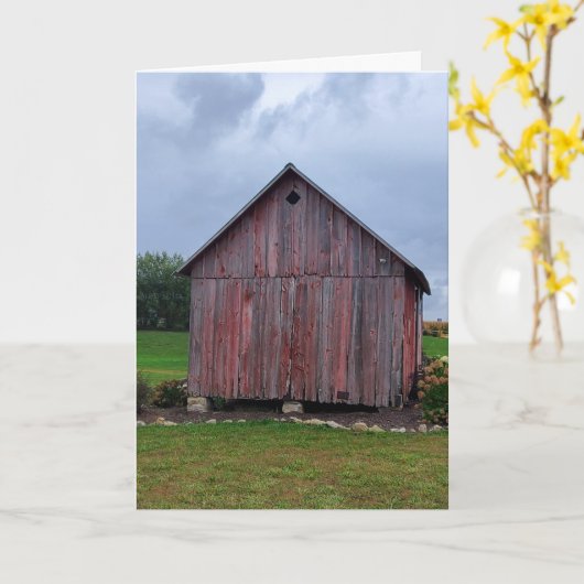 Roter Stall Karte (Gelbe Blume)