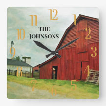 Roter Stall Landschaftlich Rustikales Land 