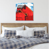 Roter Stall Malerei Leinwanddruck (Insitu (Schlafzimmer))