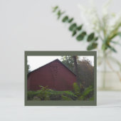 Roter Stall mit ivy Postcard Postkarte (Stehend Vorderseite)