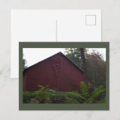Roter Stall mit ivy Postcard Postkarte (Vorne/Hinten)
