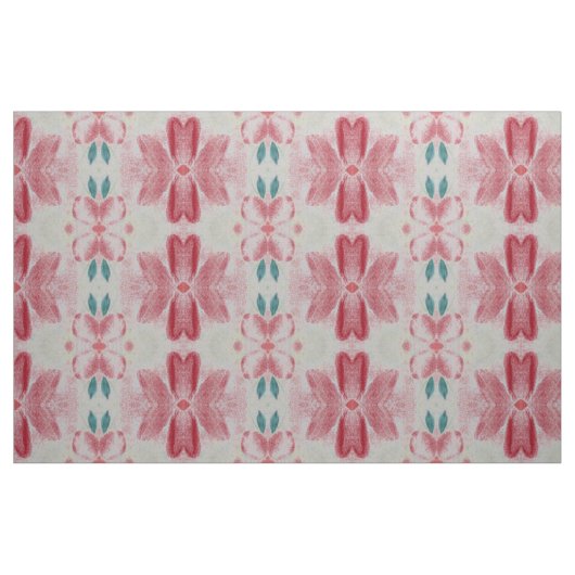 Roter Stall mit Türkis Stoff (Fat Quarter (45,7 x 55,9 cm))
