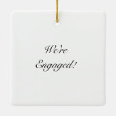 Roter Stall mit Zaun Land Verlobung Keramikornament (Rückseite)