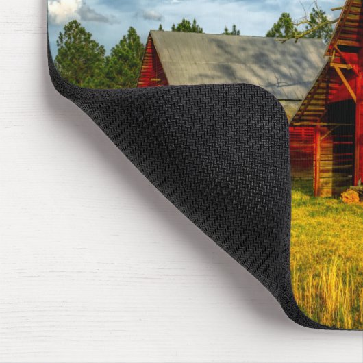 Roter Stall Mousepad (Ecke)