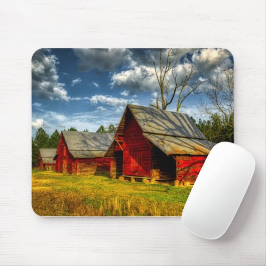 Roter Stall Mousepad (Mit Mouse)