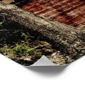 Roter Stall Poster (Ecke)