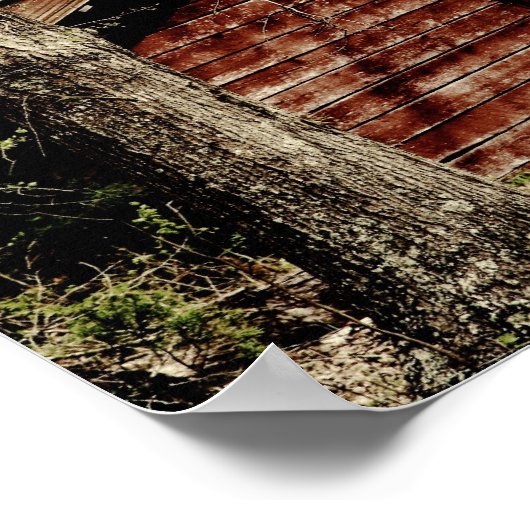 Roter Stall Poster (Ecke)