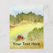 Roter Stall Postkarte (Vorderseite)