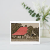 Roter Stall - Postkarte (Stehend Vorderseite)