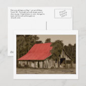 Roter Stall - Postkarte (Vorne/Hinten)