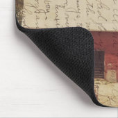 Roter Stall Postkarte Digitale Kunst Mousepad (Ecke)