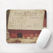 Roter Stall Postkarte Digitale Kunst Mousepad (Mit Mouse)