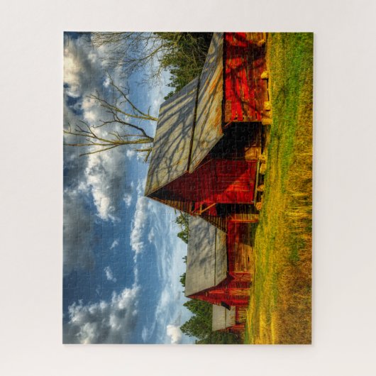 Roter Stall Puzzle (Vertikal)