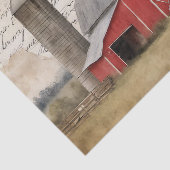 Roter Stall Seidenpapier (Ausschnitt)