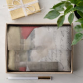 Roter Stall Seidenpapier (Geschenk)