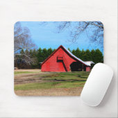 Roter Stall Shed Mousepad (Mit Mouse)
