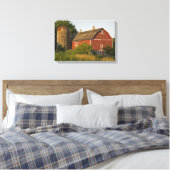 Roter Stall und Silo Leinwanddruck (Insitu (Schlafzimmer))