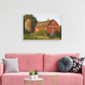 Roter Stall und Silo Leinwanddruck (Insitu (Wohnzimmer))