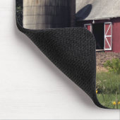 Roter Stall und Silo Mousepad (Ecke)