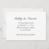 Roter Stall und Zaun Land Hochzeit Save the Date Einladung (Rückseite)