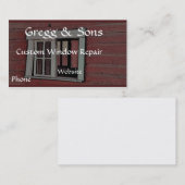 Roter Stall Visitenkarte (Vorne/Hinten)