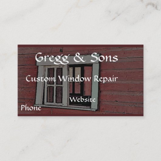 Roter Stall Visitenkarte (Vorderseite)