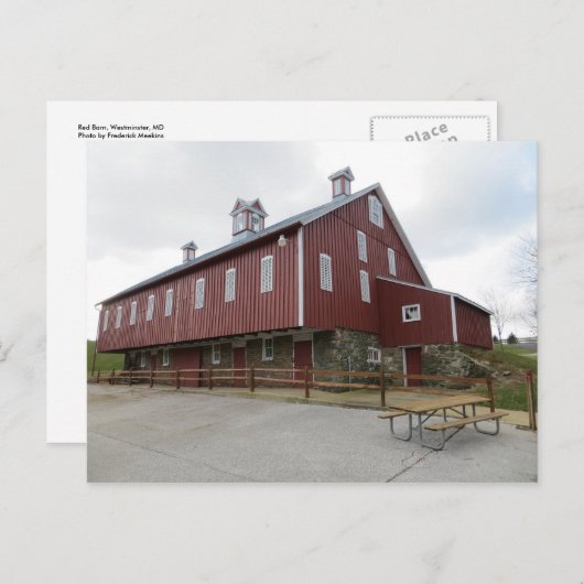 Roter Stall: Westminster, MD Postkarte (Vorne/Hinten)