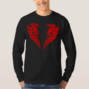 Roter Stammes- 2 Stück Kasten-Entwurf 5 T-Shirt