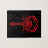 Roter Stammes- Skorpion Puzzle (Horizontal)
