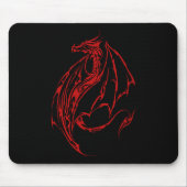 Roter Stammesdrache Mousepad (Vorne)