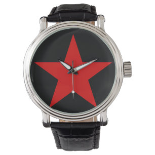 ROTER STAR ARMBANDUHR