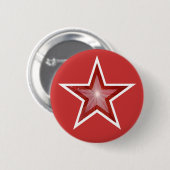 Roter Star-Button Button (Vorne & Hinten)